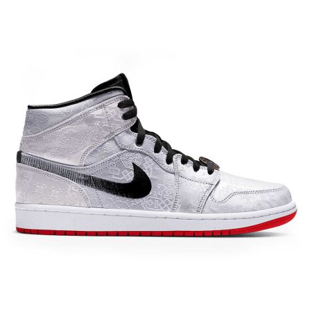 کفش بسکتبال نایک جردن مردانه مدل Nike Air Jordan cu2804-100 رنگ طوسی مخملی